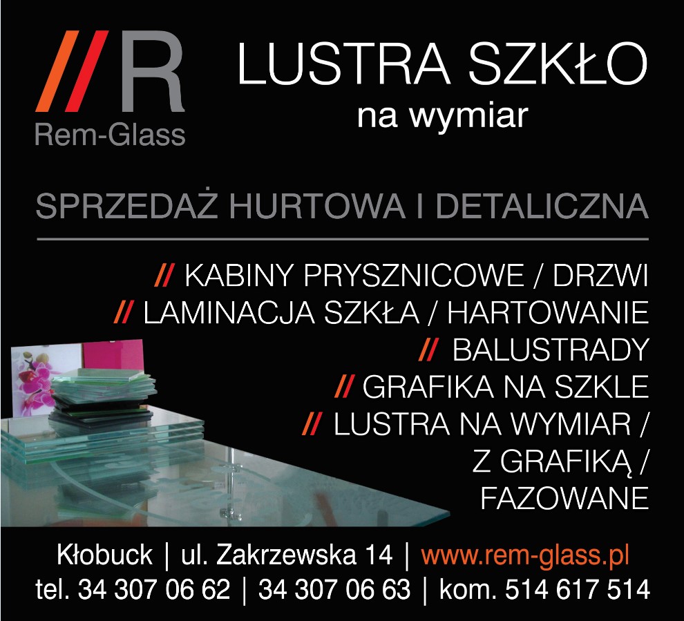 szkło pod wymiar KŁOBUCK